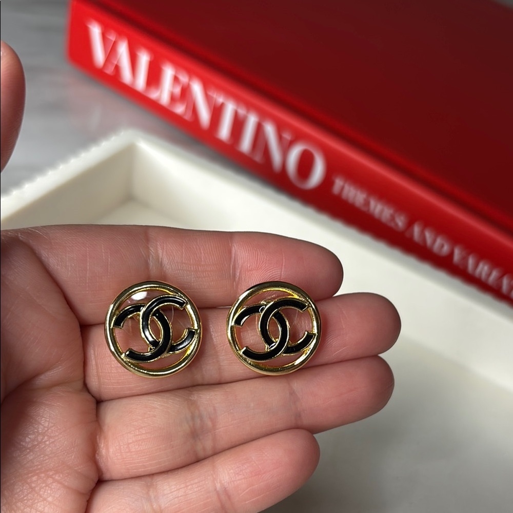 SOLD! Upcycled luxury earrings